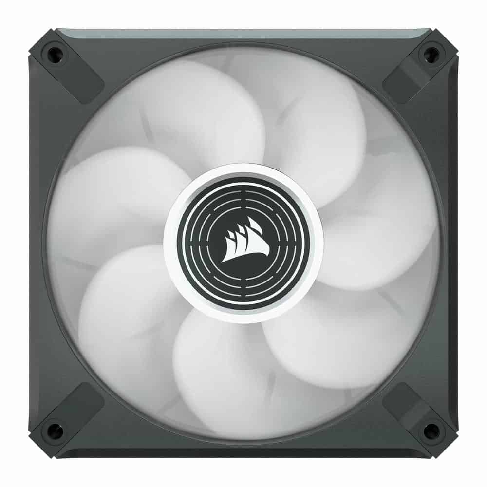 (image for) Corsair ML120 LED ELITE 120mm White LED Fan Single Pack Black